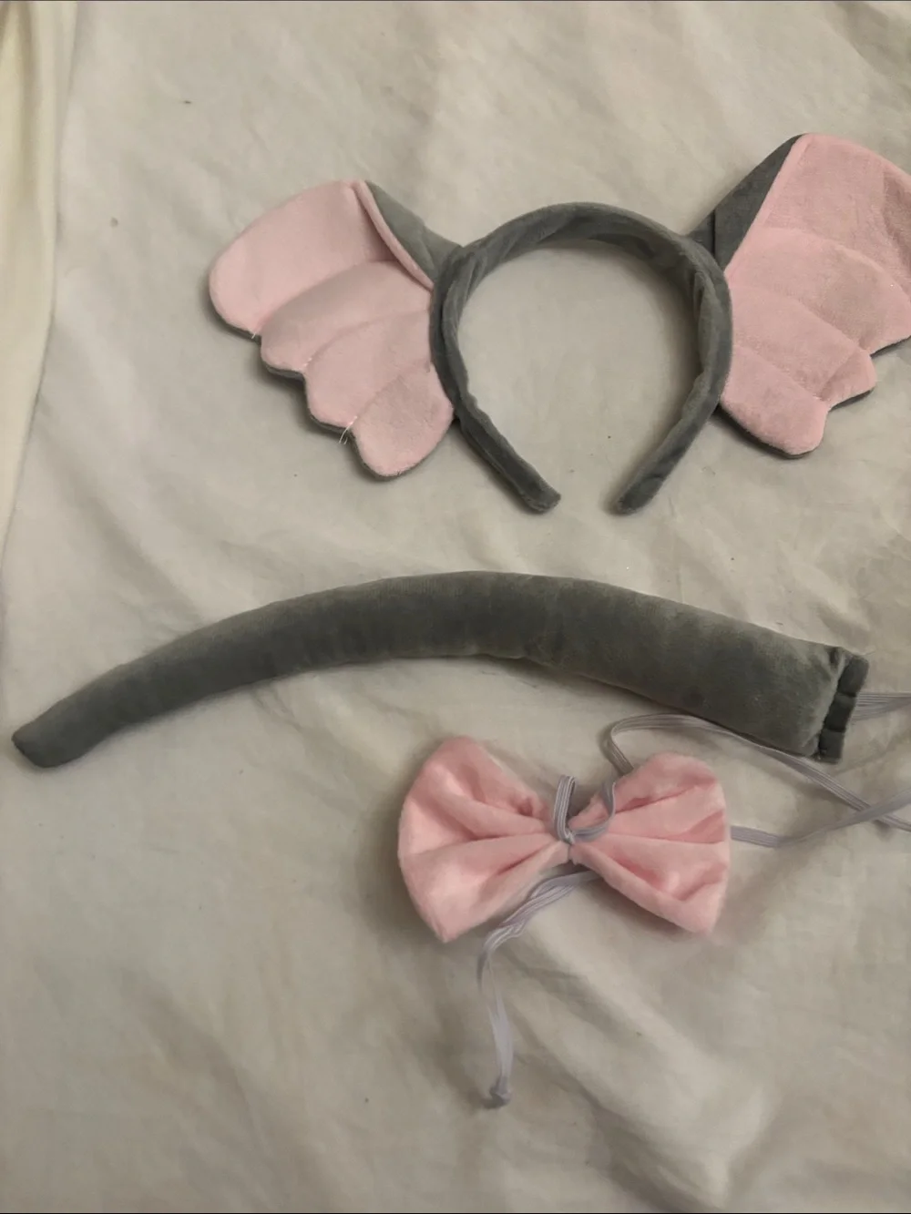 Elmer the  Patchwork elephant Costume Dress with Pink Accessories